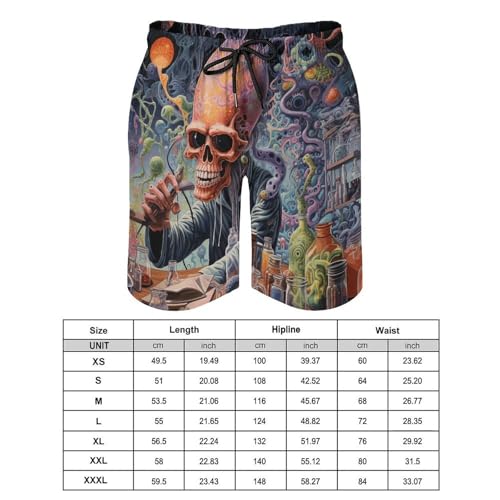 Men's Swim Trunks Quick Dry Board Shorts with Pockets Beach Shorts Work on Desk Bathing Suits for Men2