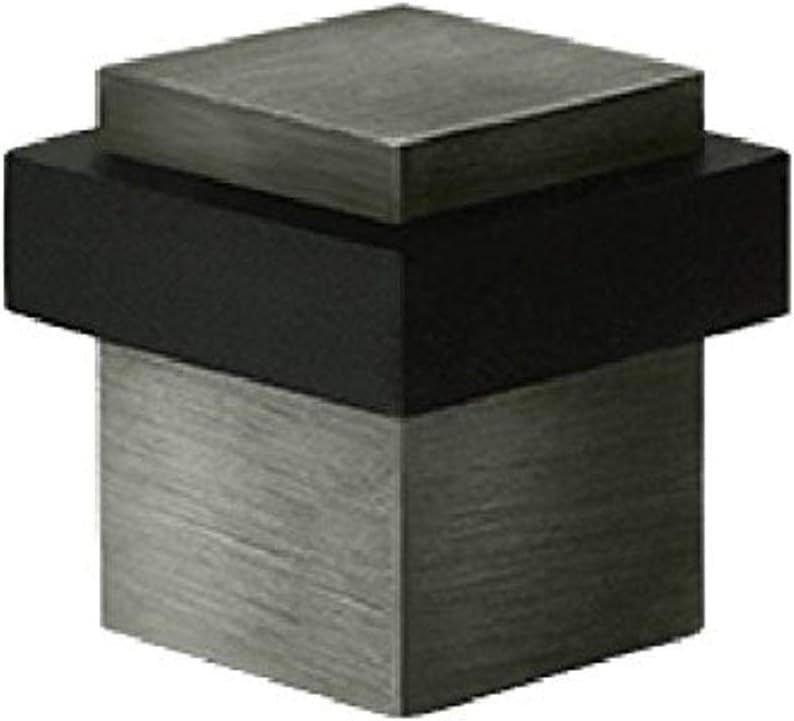 Deltana UFBS138U26 Solid Brass 1 3/8-Inch Square Universal Floor Bumper