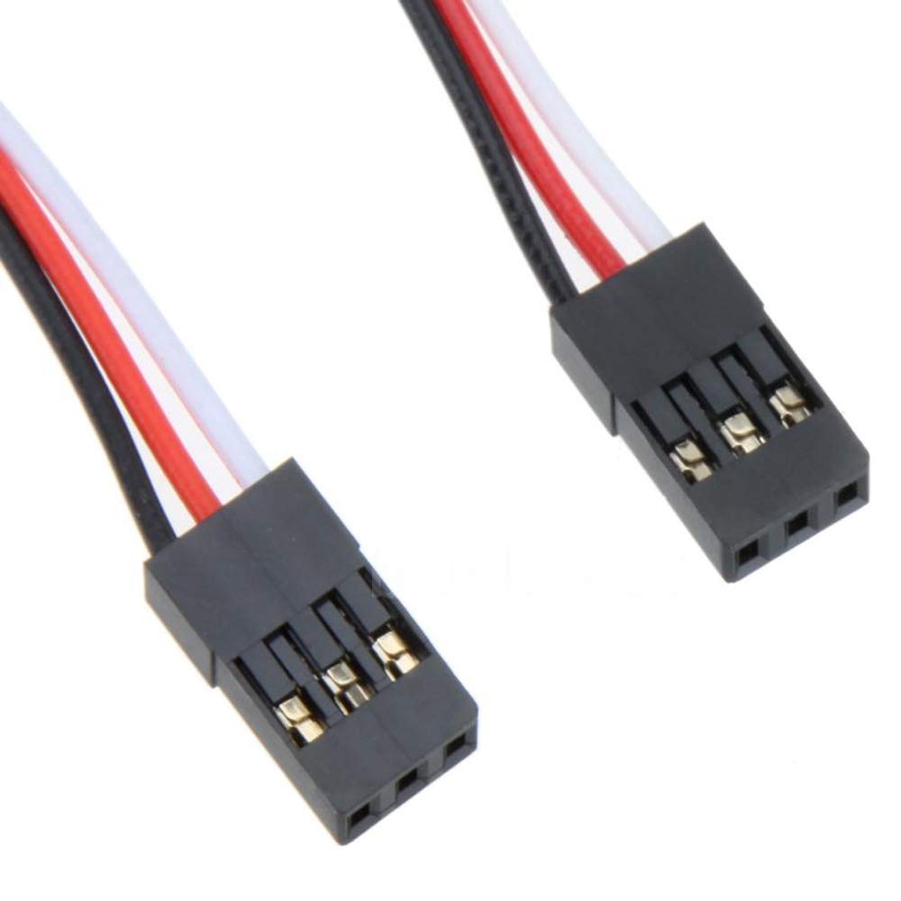 Lot de 10 rallonges JR Servo 50 cm 3 broches mâle vers mâle JR mâle