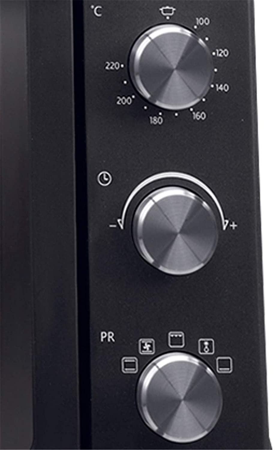 Oven Solo Forno a microonde in Silver Tact Forno Elettrico Singolo Integrato - Fornello alogeno a convezione Premium in Acciaio Inossidabile Ideale per arrostire, cuocere al Forno Estetico e