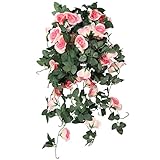 Photo Gallery trimming shop ghirlanda artificiale di rose finte da appendere in seta champagne rosa artificiale per decorazioni per archi nuziali, 18 fiori, 110 cm Photo Gallery trimming shop ghirlanda artificiale di rose finte da appendere in seta champagne rosa artificiale per decorazioni per archi nuziali, 18 fiori, 110 cm