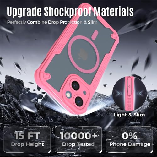 Coque iPhone 13 Mini antichoc fine rose pour éviter les bris d'écran