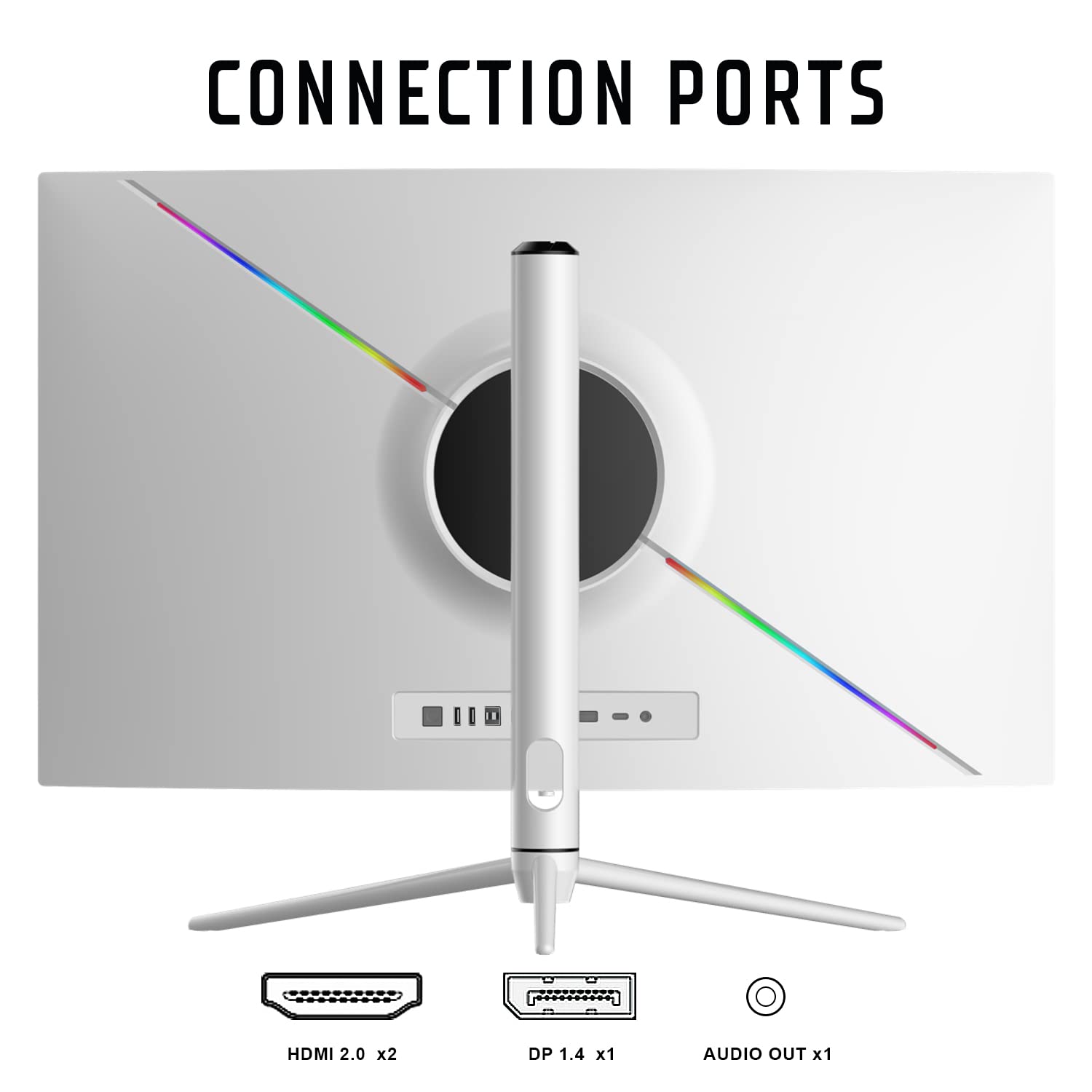 Itek Monitor GGC – 27" zakrzywiony 1000R, 2560x1440, VA, 240Hz, 16:9, 1ms OD, 2 x HDMI, DP, Type-C, USB, HDR 100, Adaptive Sync.