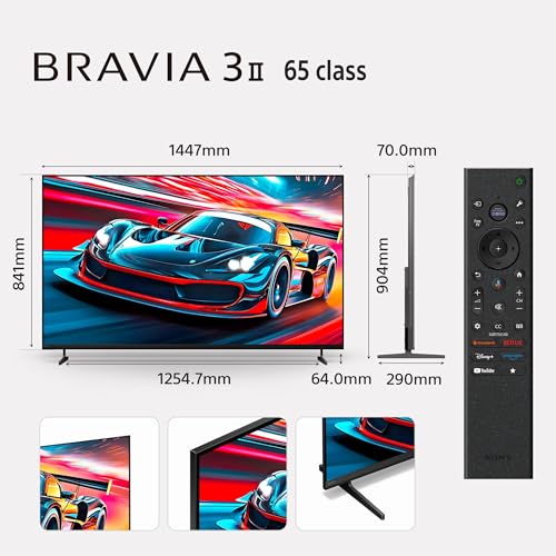 Image of Sony 164 cm (65 inches) BRAVIA 3II Ultra HD Smart LED Google TV K-65XR30M2