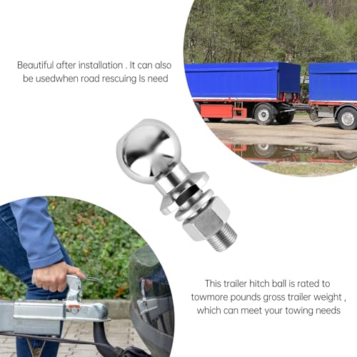 Anhängerkupplungskugel 50mm 3.5t Kugelkopfbolzen Gerade Ackerschiene Ø25mm Schraube,Kugelkopf Ackerschiene Kugelkopf Für Ackerschiene Bis 3.5 Tonnen, Ackerschiene Kupplungskugel