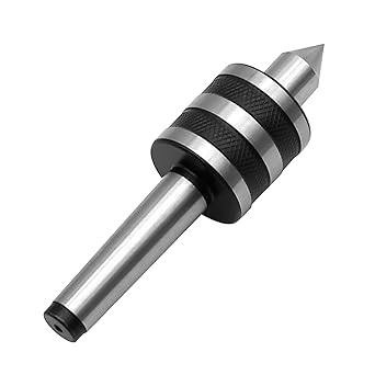 MT2 Live Center, 60 Degree Morse Taper 2MT, 5000 Max RPM, Precision Lathe Medium Duty Live Tailstock Center for Triple Bearing Lathe Medium Duty CNC Work