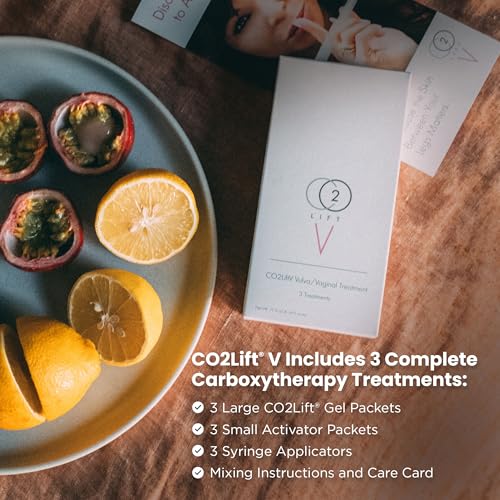Image of CO2Lift V Carboxy Gel Treatment - Non-Hormonal Hydrating Cream for External Dryness, Skin Firmness & Comfort, With Collagen, Aloe, Estrogen-Free Feminine Moisture Support - 3 Applications