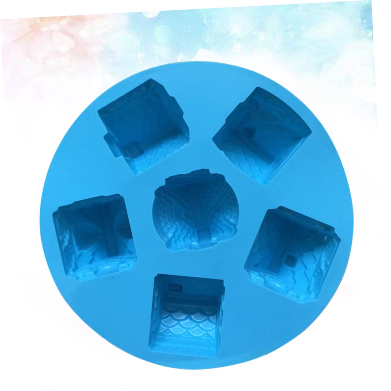 Abaodam 3pièces Moule à Gâteau Silicone Créatif Cavités Villa Antiadhésif Pour Et Pâtisserie Pour Cuisine Couleur Aléatoire