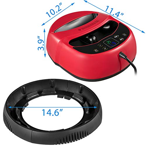 Image of VEVOR Heat Press 12x10 Heat Press Machine for t Shirts 1000W 0-999S Touch Screen Display Black & Red Heat Press Machine Portable Easy Press Mini Press with Vibration Function for T Shirts