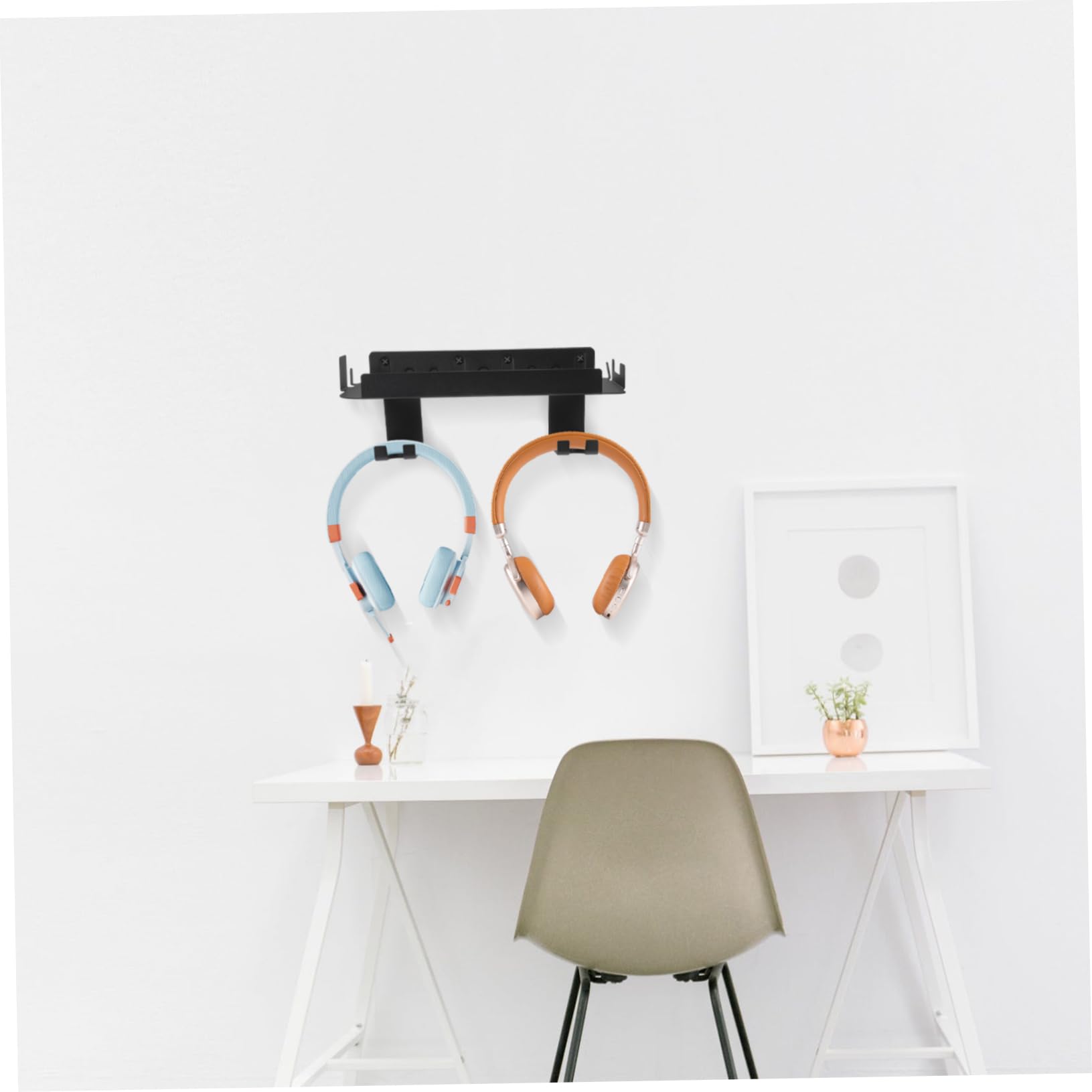 SHINEOFI Soporte de Pared Multifuncional para Consola de Organizador de Controladores y Auriculares Montaje y Elegante para y Gafas VR de Almacenamiento Compacto