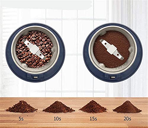 WGLL Molinillo de café eléctrico, 50W Molinillo de Especias eléctrico con Hoja de Acero Inoxidable, Molinillo de Frijol… - Imagen 5