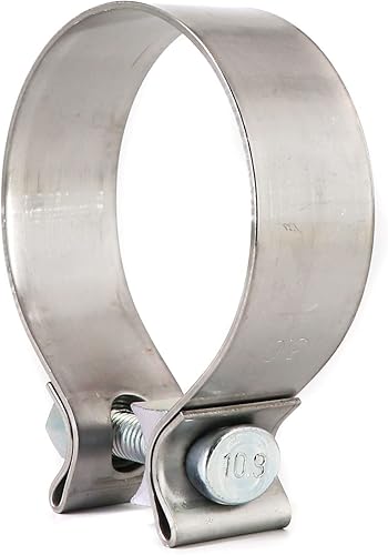Miniatura 4 de Abrazadera de sello de silenciador de banda estrecha de acero inoxidable de 3.0 pulgadas para tubo de escape de 2.992 in de diámetro exterior de