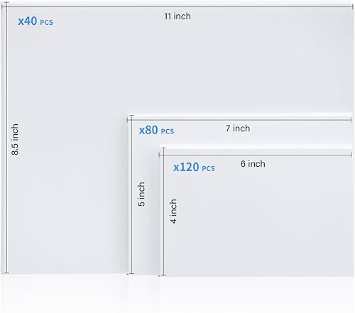 Miniatura 2 de Nuanchu Papel fotográfico brillante de 4 x 6 pulgadas, 5 x 7 pulgadas, 8.5 x 11 pulgadas, 240 hojas de papel fotográfico brillante para impresora de