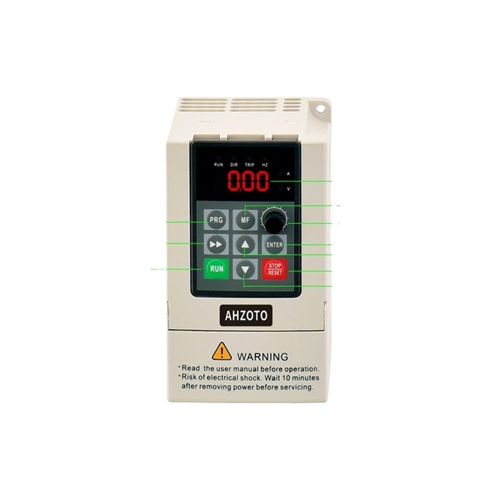 BTYKUYOO AHD12 380V Economical VFD Variable Frequency Drive Converter Inverter 1.5/2.2/3.7/4/5.5/7.5/KW Motor Speed Controller(0.75kw)