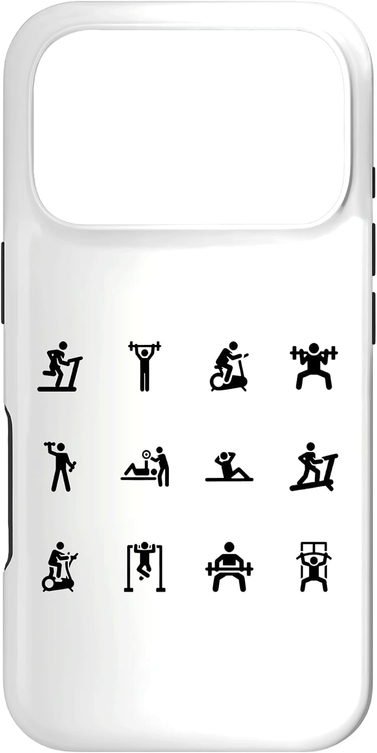 Stickman Gym Workout Fitness Weightlifting Case for iPhone 17 Pro