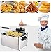Produktbild Fritteuse mit öL Testsieger 3 Liter/5 Liter, Friteuse mit Fett, Friteuse mit Herausnehmbarem öLbehäLter, Knusprige Pommes, Edelstahl, Leichte Reinigung (Size : 4L)
