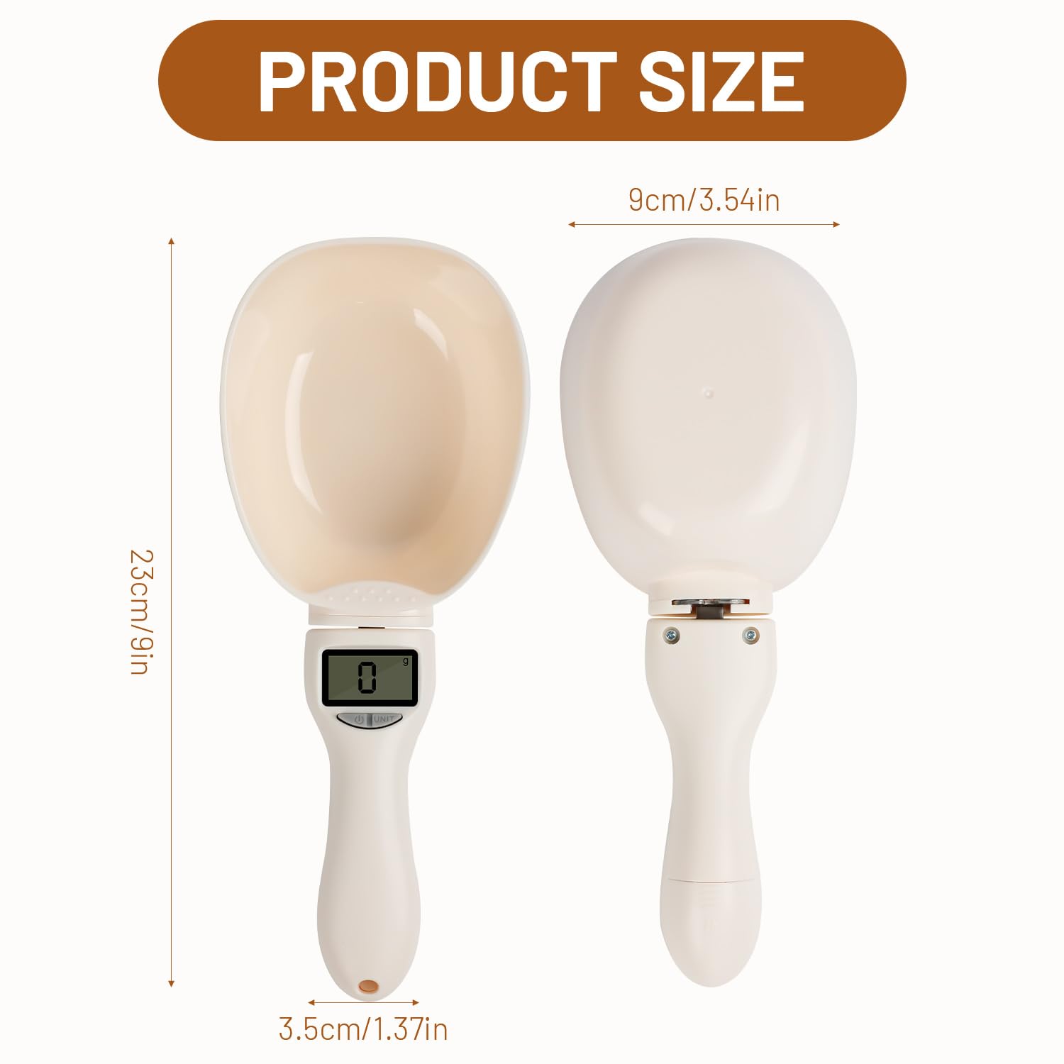 Cuchara medidora digital, 800 g/0,1 g, cuchara medidora eléctrica de alta precisión con pantalla LED, báscula digital multifuncional mejorada, mango extraíble para utensilios de cocina y comidas