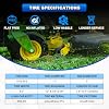 2PCS 11x6.00-5 Flat Free Tire and Wheel with 1/2 & 3/4 & 5/8 Precision Bearings and 5.8-10.4 Centered Hub, Front Zero-Turn Smooth Tire Assembly Replacement for Riding Lawn Mowers Garden Tractor