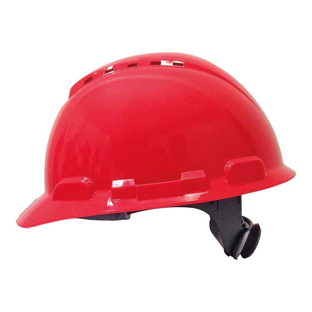 3M™ Elmetto di protezione H700, con cricchetto, ventilato, fascia antisudore in plastica, rosso, H-700N-RD
