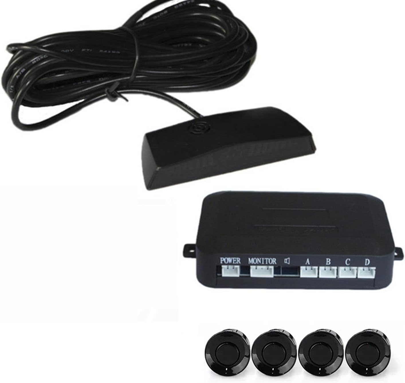 Einparkhilfe-Set Parksensorsystem Sensoru Radar Monitor System : Amazon ...