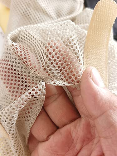 hanging mesh storage 5pack potato amp onion bags - large reusable net produce bags beige