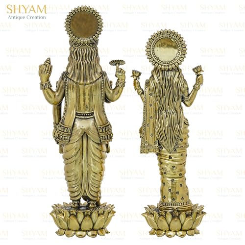Image of Lord Laxmi-Vishnu statue, Laxmi Narayan idol (SAC010006001025)