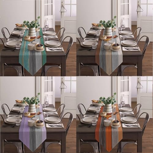 Chemin de table longue table protégeant votre mobilier avec style moderne lavable - 7
