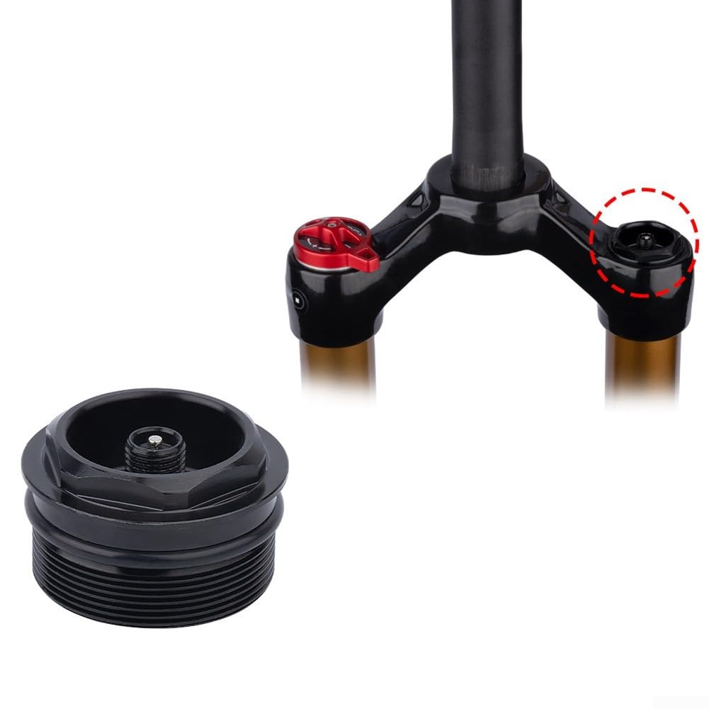 Válvula de horquilla delantera de bicicleta, tapa de aire rosca 28.8xP1.0mm