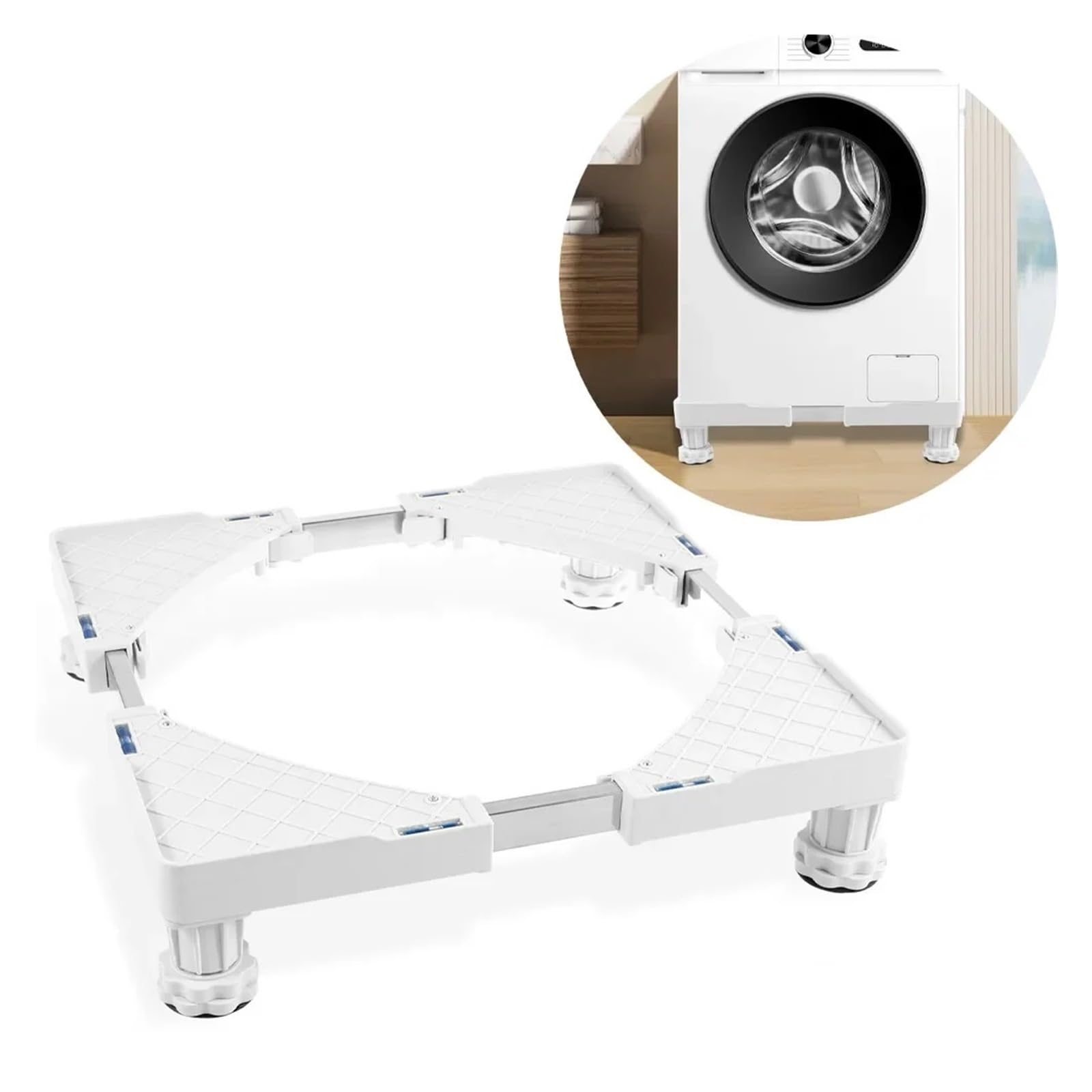 Soporte para Lavadora con Patas antivibración, Soporte móvil para electrodomésticos, Pedestal para Lavadora, Base para Lavadora, Almohadilla para Muebles
