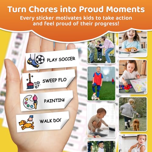 Image of 2 in 1 Upgraded Slider Bedtime /Morning Routine Chart for Kids Toddlers, Dry Erase Chore Chart for 2 Kids, Magnetic Visual Schedule for Kid