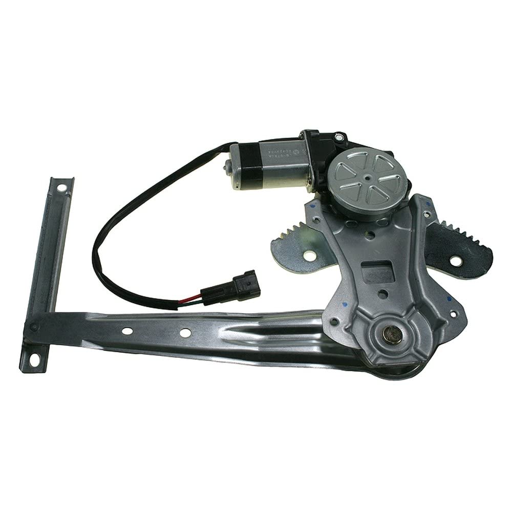 TRQ Rear Right Power Window Regulator &amp; Motor Assembly Passenger Side Compatible with 2000-2006 Nissan Sentra