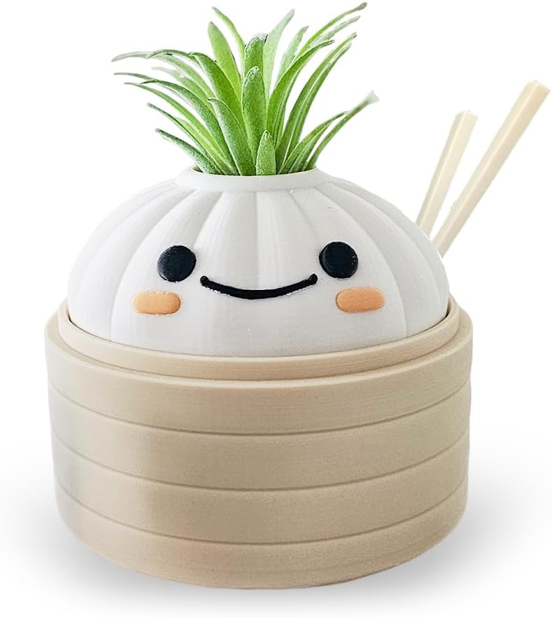 Mivi Kawaii Dimsum Sukkulententopf – Niedlicher Büro-Dekotopf Im Asiatischen Stil