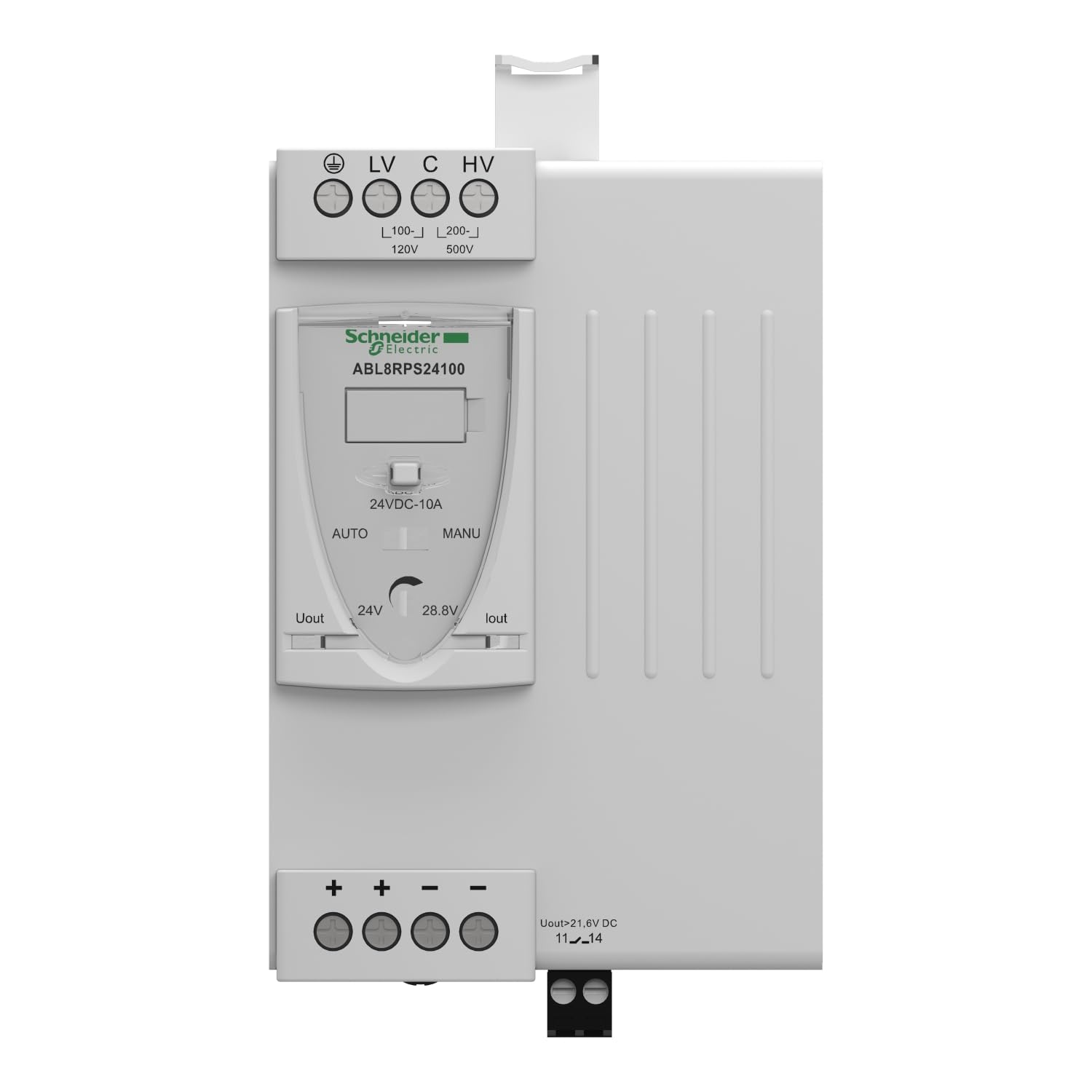 Schneider Electric - Phaseo ABL8 - alimentation à découpage - 10A - 200 à 500V mono/biphasé - 24Vcc - ABL8RPS24100