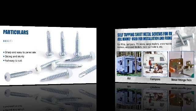 100-Pack 8x1 Pan Head RV Screws In Polar White - Foto 3