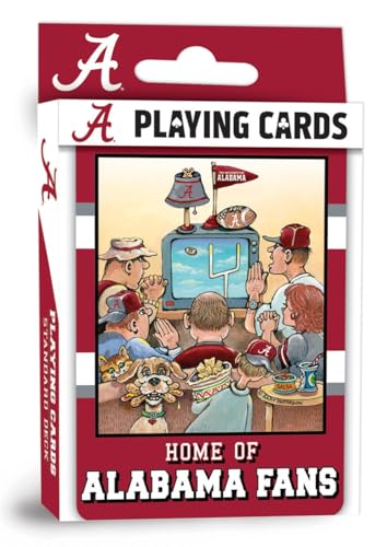 Image of Masterpieces Alabama Playing Cards - Crimson Tide Fan Deck