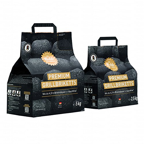 Die Kohle Manufaktur Premium Grillbriketts 1 x 2,5 kg long tasting Cover