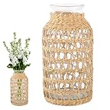 Perfect Present pour toutes les occasions: la combinaison du style et de la fonctionnalité, ce vase tissé inspiré de Boho fait un cadeau réfléchi et unique pour les vêtements de maison, les anniversaires, les vacances ou comme mise à niveau de décor chic pour tout amateur de fleurs.