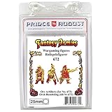 Prince August Matrice de moulage Hobby – 3 pièces fantaisie 25 mm Orc Artillerie homme PA672