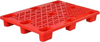 Bandeja de almacenamiento de malla transpirable para uso en interiores y exteriores, alfombrilla ventilada para perros para jardín y sótano, 120 x 80 x 14 cm, color rojo (rosso), solución de