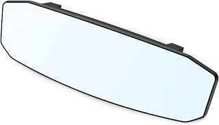 Car interior mirror, wide angle clip, on car mirror, rear view mirror, anti-glare, mirror, flat panoramic mirror to eliminate the dead angle, effective for cars