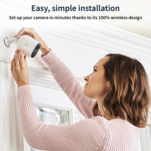 Arlo Essential Spotlight Camera - 1 Pack - Wireless Security, 1080p Video, Color Night Vision, 2 Way Audio, Wire-Free, Direct to WiFi No Hub Needed, Works with Alexa, White - VMC2030 by Arlo - Image 3