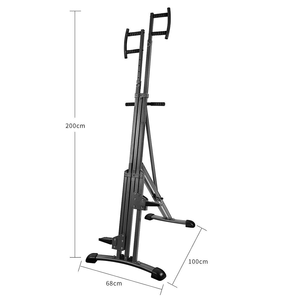 Vertical Climber Machine Home Pieghevole Simulazione Stepper Trainer Home Gym Esercizio Pieghevole Climbing Machine Cyclette con Monitor LCD