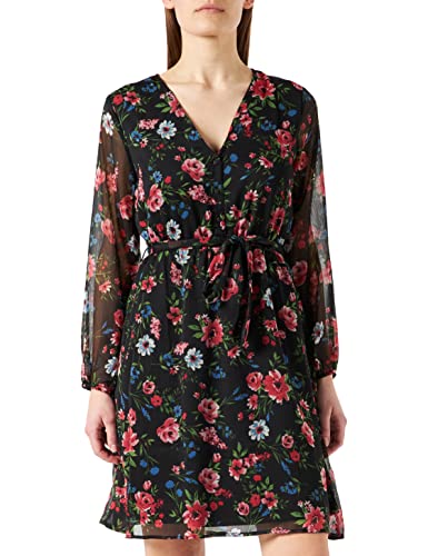 ONLY Onlcera-Vestito Corto a 3/4 Wvn Noos, Nero, S...