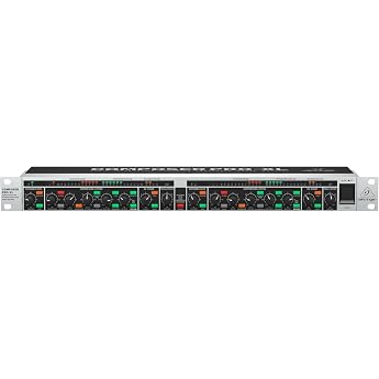 Behringer COMPOSER PRO-XL MDX2600 V2 2-Channel Expander/Gate/Compressor/Peak Limiter Reference Class with Integrated De-Esser Dynamic Enhancer and Tube Simulation