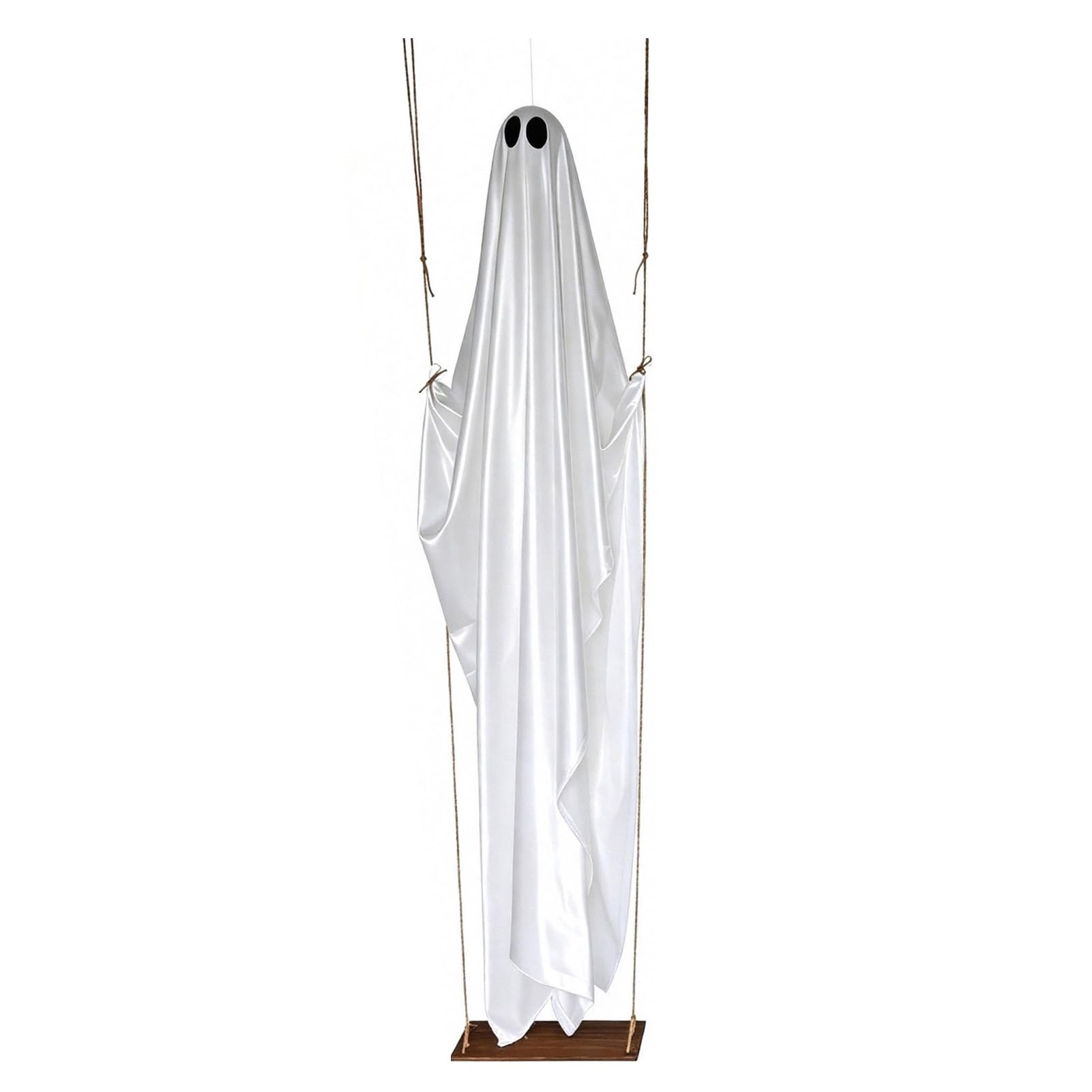 Pasisuu Hanging Swinging Ghost Halloween Decoration, LED Light Up Large Spooky Ghost with Remote Control for Outside Garden Yard Porch Tree, Decor [object Object]