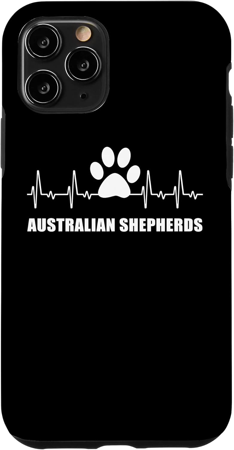 iPhone 11 Pro Australian Shepherd - Dog lovers Heartbeat Case