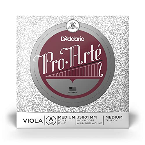 D'Addario ダダリオ ヴィオラ用 バラ弦 Pro Arte A-String Medium Scale J5801 MM Medium Tension
