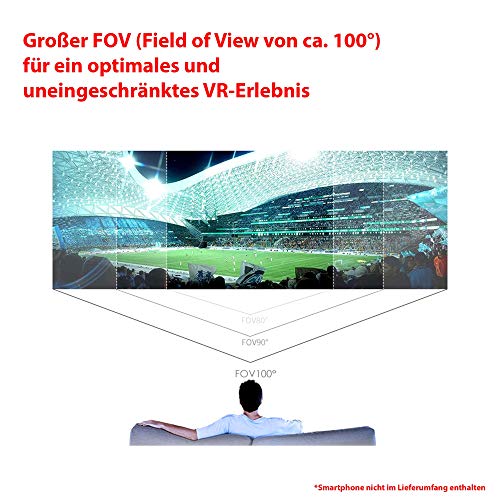 Himoto HSP VR 3D Virtual Reality Brille mit Kopfhörer Headset, Universal kompatibel mit Smartphones Größe 4 bis 6 Zoll, Augmented Reality-Brille mit Kopfhörer - Image 8