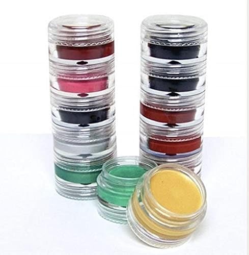 Miniatura 8 de Pintura facial: kit orgánico certificado hipoalergénico totalmente natural, grado cosmético, tarros apilables de bloqueo para un fácil