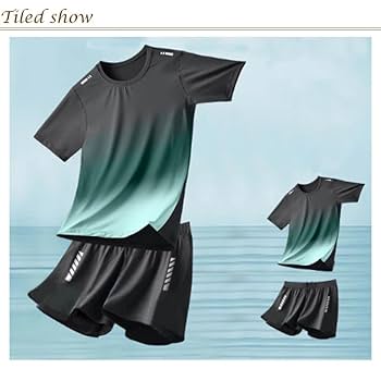 Amazon.co.jp: 上下セット 水着 メンズ セットアップ ラッシュ